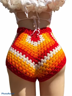 Granny Stripe Booty Shorts