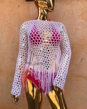 Mesh Fringe Bolero