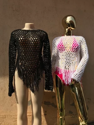 Mesh Fringe Bolero - Image 5