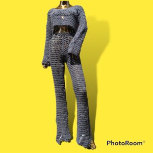 Rave Mesh Bell Bottoms