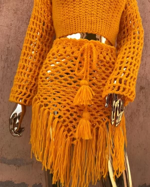 Mesh Fringe skirt - Image 2