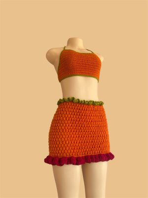 Puff Stitch Ruffle Skirt - Image 2